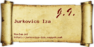 Jurkovics Iza névjegykártya
